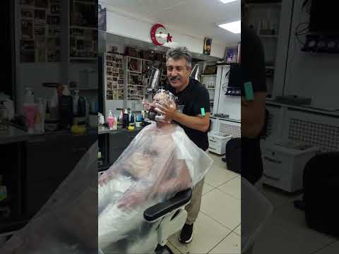 RELAXING HAIR CUTING AND CRAZY SKIN CARE WITH TURKISH BARBER MUNUR ONKAN