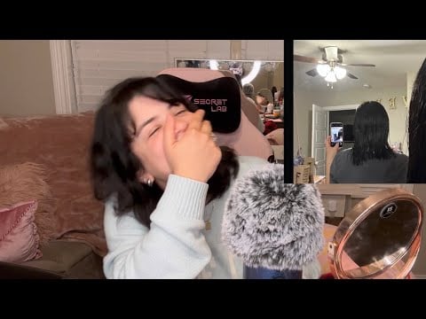 ASMR let’s chat 🩷 (hair disaster, marshals haul, etc)