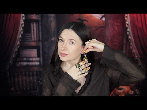 New Earrings Try-on (whispers & jewelry sounds) ASMR