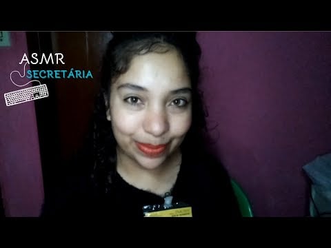 ASMR Secretária fazendo seu cadastro 💻📝