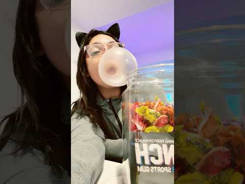 BUBBLE GUM ASMR | blowing QUENCH chewing  sounds #bubblebum #bubble