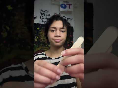 ASMR - Popsicle Stick Chopsticks