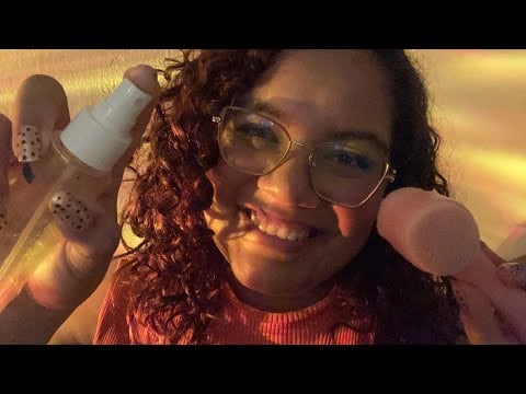 ASMR LIMPEZA E HIDRATAÇÃO DA SUA PELE 😍💕