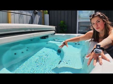 asmr- hot tub sounds, outdoor scratching & tapping 💖