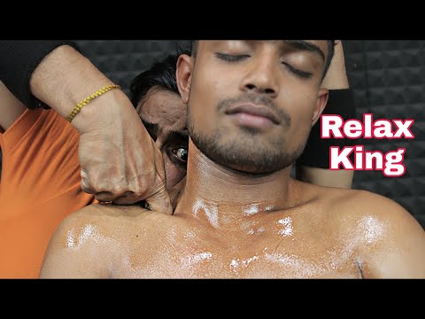 Neck And Shoulder Massage With Neck Crack and Ear Crack | Head Massage and Head Scratching ASMR