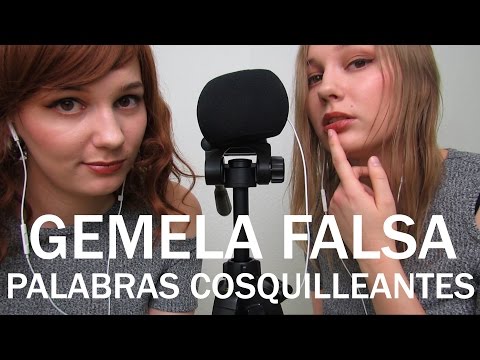 ASMR 28 Palabras Cosquilleantes para Dormir con Mi Gemela Falsa :)