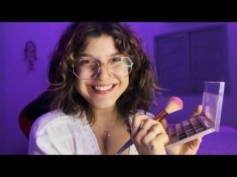 ASMR ~ Amiga te maquiando para sua entrevista de emprego