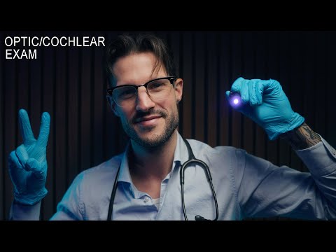 ASMR Optic & Cochlear Nerve Exam | Close Whispers with Light Triggers and Personal Attention