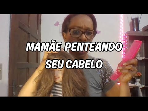 Quando sua mãe arruma seu cabelo para ir a escola #asmr  #asmrroleplay