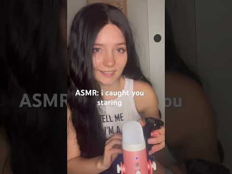 i caught you staring 🤍#asmr #girlfriendasmr #whisper #cozyasmr #tingles