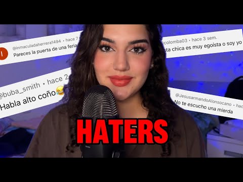 ASMR REACCIONANDO A HATERS 🤣