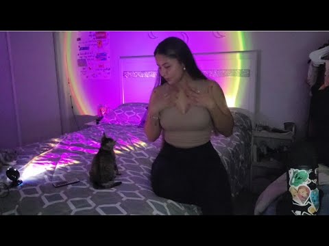 Scratching on clothes ✨️ ASMR ✨️ w/ my cat