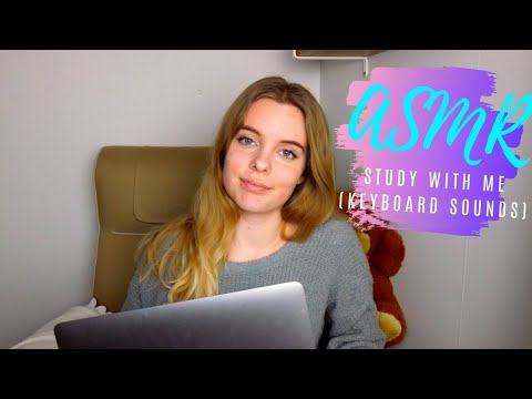 [ASMR] Study With Me (Keyboard Writing Sounds!)