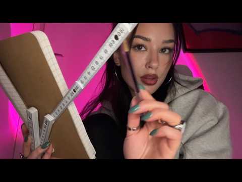 [ASMR] Sketching & Measuring You While You Sleep (fast & aggressive)