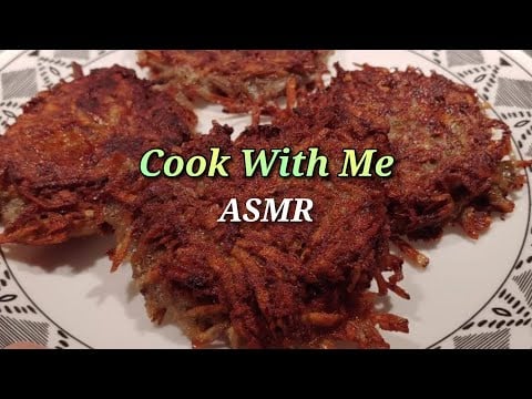 Cook With Me | ASMR | Making Latkes