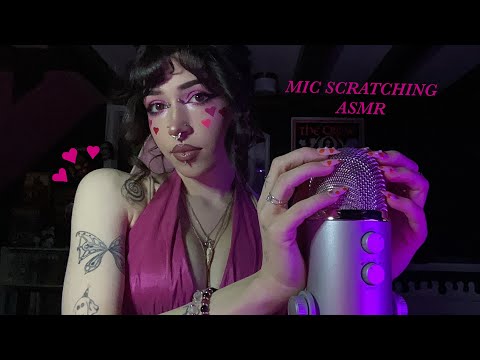 Bare Mic Scratching With Long Nails ASMR | Rambling, Whispering