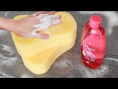 Squashy, bubbly, soapy ASMR sponge sounds