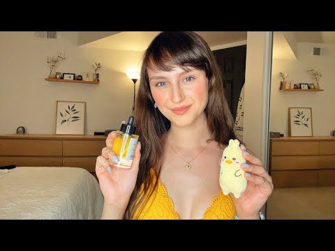 Lofi ASMR ~ Yellow Triggers (gum chewing, mouth sounds, tapping, trigger assortment, body triggers)