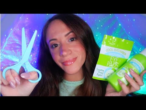 ASMR / Blue & Green Spa & Salon (pampering you with fake items)