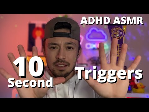 10 Second Triggers | ASMR for ADHD and Low Attention Span | Fast, Unpredictable, Random ASMR