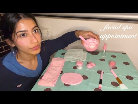 ASMR Facial Spa Salon Appointment 