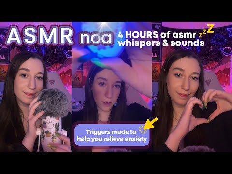 Tingly Sounds, Personal Attention, Makeup | 4 HOURS of ASMR to ease you into sleep 💕| live #240