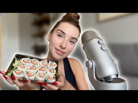 ASMR Mukbang Sushi Eating & Life Update 🍣