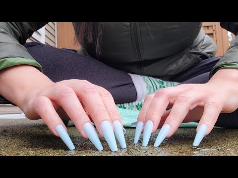 ASMR Wet Cement Scratching | No Talking | Lo-fi