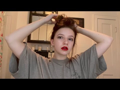 Doing My Makeup ASMR | soft spoken and whispered rambling and brushing