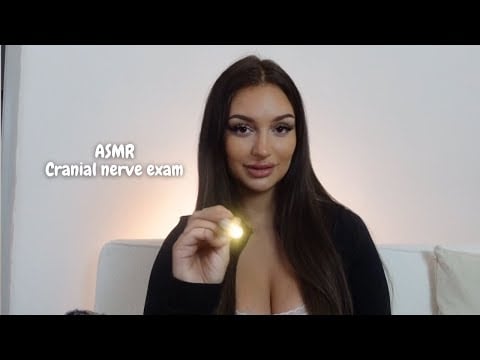 ASMR Flirty Girl Cranial Nerve Exam 