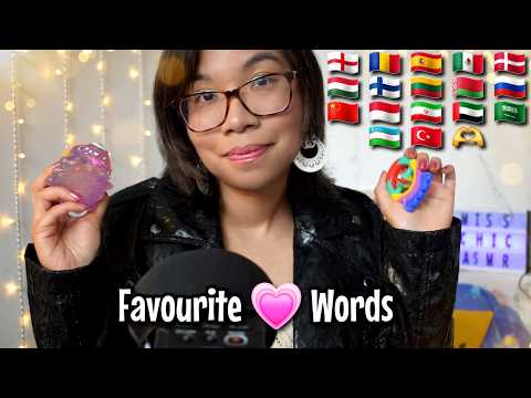 ASMR Trigger Words in Different Languages 💗⭐ Soft Speaking and Trying New Triggers for Tingles