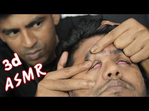 ASMR Forehead Massage For Relief Your Headache | Head Scratching ,Neck Massage And Ear Massage ASMR