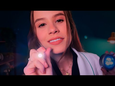 ASMR Dermatologista Completo: Inspeção 🔦 e Tratamento de PELE e CABEÇA