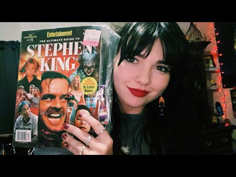 Stephen King Magazine • ASMR Page Turning • Crinkle Sounds • Pencil Sounds