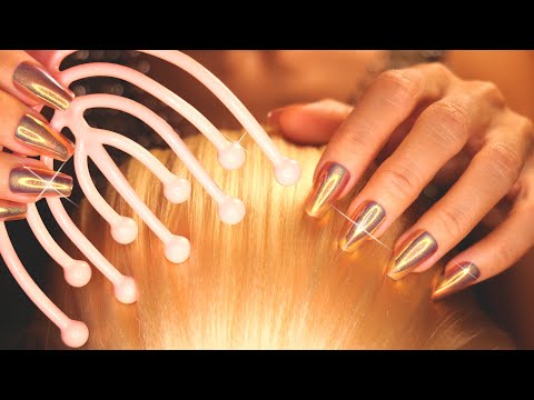 The Ultimate Brain Melting Head Massage ASMR 😴 4 Hours No Talking