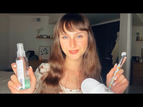 ASMR ~ Personal Attention Assortment (gum chewing, mouth sounds, visual triggers, camera touching)