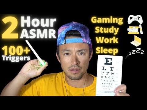 2 Hour FAST ASMR | 100+ ASMR Triggers!!! | For Gaming, Studying, Work, and Sleep!