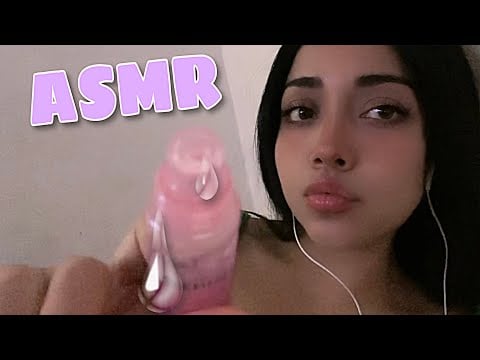ASMR || M00UTH S0UND$ TU NOV14 te pone Lip gloss.  👄