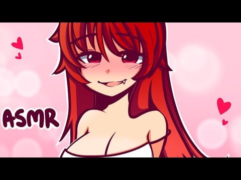 Hungry Vampire Just Wants A Taste! (of your food :P) | Monster Girl ASMR Roleplay ❤️