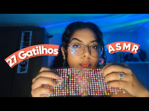 ASMR Para dormir muito muito rápido/ 27 gatilhos / especial meu aniversário 🎈