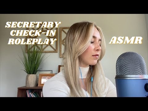 ASMR | RECEPTIONIST CHECK-IN ROLEPLAY (SOFT-SPOKEN ~ TYPING SOUNDS ~ WRITING SOUNDS)