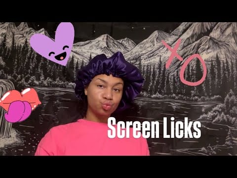 ASMR - Screen Kisses and Licks With “Gum” Chews (Lamar)