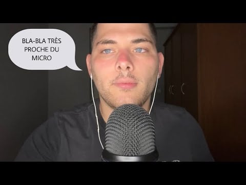 ASMR Français : BLA-BLA TRÈS PROCHE DU MICRO 🎙️ (Chuchotement & Binaural)