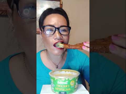 CHICHARON W/CREAMY JALOPENO #shortsfeed #mukbang #eating #eatingshow #food #foodie #everyone #asmr