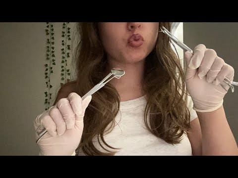 ASMR | dentist cleaning soft spoken🦷 | custom for dustin