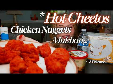Trying Hot Cheetos Chicken Nuggets?! 🌶️🍗 + Pokémon 30th Anniversary Opening!