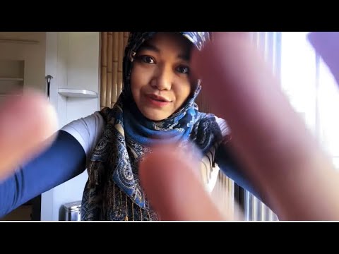 [ASMR] touching your face (rambling)