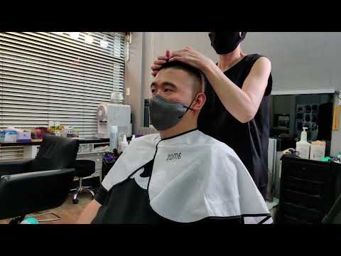 미용실 ASMR 남성컷트/ 모히칸스타일      Mohican style/Korean beauty salon