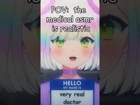 is this the most REALISTIC medical ASMR EVER.....?! Σ(°△°|||)︴🩺😍 #vtuber #asmr #vtuberclips