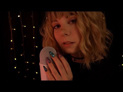 ASMR | breathy, cupped, close up & clicky Unintelligible Whispering - no talking, Ambience Sounds
